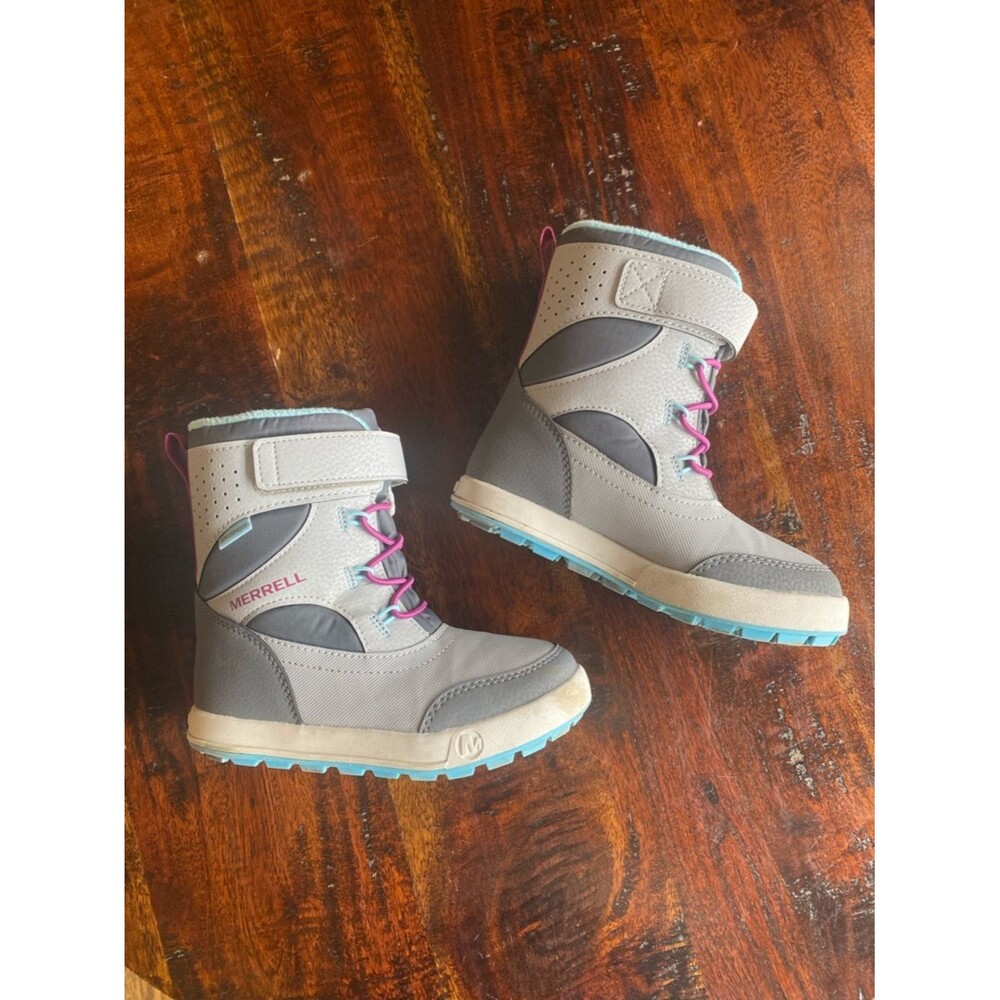Merrell Kids Snow Storm 3.0 Waterproof Boots in Grey size 12 winter - Picture 2 of 9